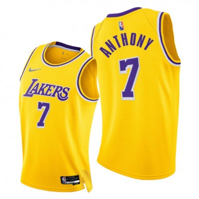 Nike Los Angeles Lakers #7 Carmelo Anthony Youth 2021-22 75th Diamond Anniversary NBA Jersey Gold